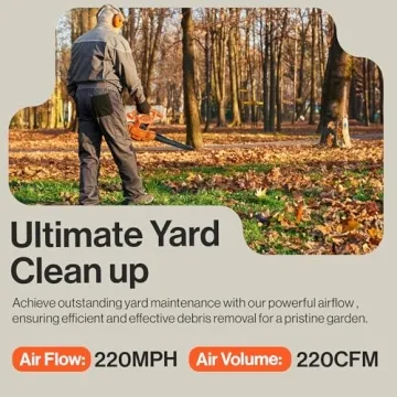 SuperHandy 3 in 1 Leaf Blower, Vacuum and Mulcher Electric 120V 12-Amp Corded Debris Duster 220MPH (MAX) 2 Stage Variable Speed Lightweight for Yard, Lawn, Garden and Landscaping