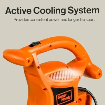 SuperHandy 3 in 1 Leaf Blower, Vacuum and Mulcher Electric 120V 12-Amp Corded Debris Duster 220MPH (MAX) 2 Stage Variable Speed Lightweight for Yard, Lawn, Garden and Landscaping