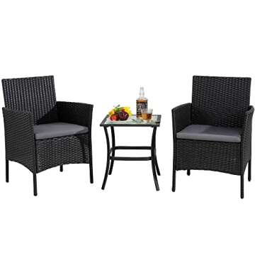 Shintenchi Outdoor Patio Furniture Set for Small Spaces