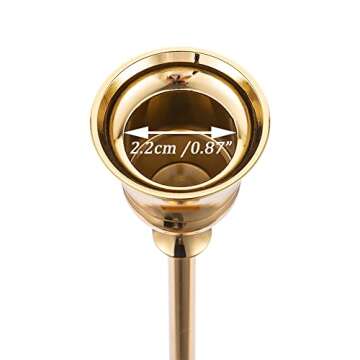 Romadedi Candlestick Holder Gold Set of 3: Decorative Candle Holders for Taper Candle for Home Wedding Decor