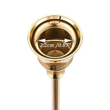 Romadedi Candlestick Holder Gold Set of 3: Decorative Candle Holders for Taper Candle for Home Wedding Decor