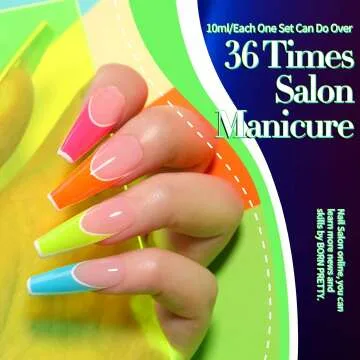 Neon Gel Nail Polish Set - 6 Vibrant Colors