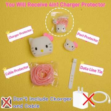 MTYXYTM 3D Cute Cartoon Series Fast Charger Protector for iPhone 18W 20W iPhone 14 13 12 11 Pro Max ...
