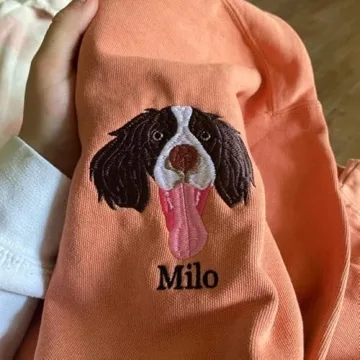 Custom Pet Embroidered Sweatshirt for Pet Lovers