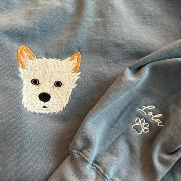 Custom Pet Embroidered Sweatshirt for Pet Lovers
