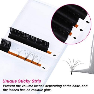 Volume Lashes Mixed Tray for Easy Fanning 15-20mm
