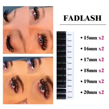 Volume Lashes Mixed Tray for Easy Fanning 15-20mm