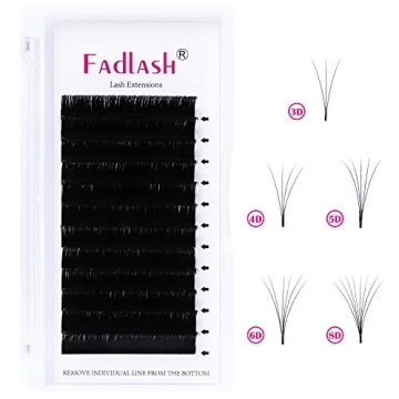 Volume Lashes Mixed Tray for Easy Fanning 15-20mm