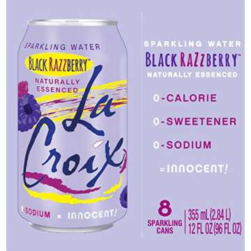 LaCroix Sparkling Water, Black Razzberry, 12 Fl Oz (pack of 8)
