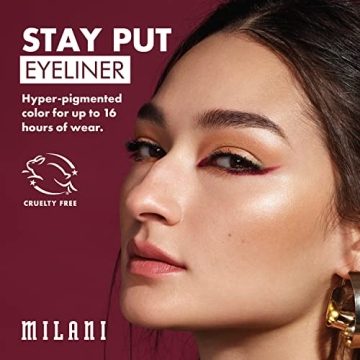 Milani Stay Put Eyeliner - Vibrant, Waterproof & Long-Lasting