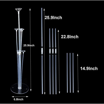 10 Sets of Reusable Balloon Stand Kits for All Celebrations