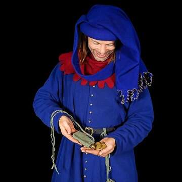 Mythrojan Trinket Bags, Coin Dice Medieval Purses, Drawstring Medicine Bag Suede Leather Pouches Viking Knight Waist Pouch for Historical Reenactments, LARP, SCA, Viking Events - Set of 2, Dark Green