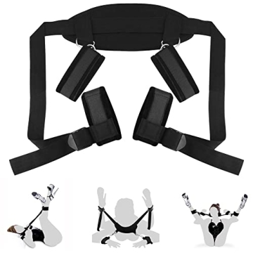 Explore Passion with Double BDSMS Bed Restraints Kit