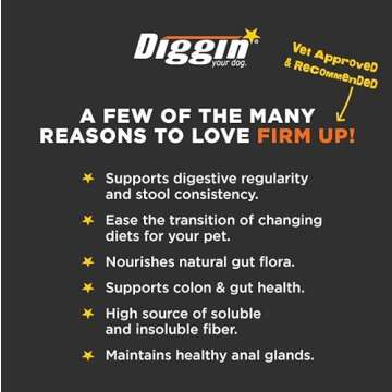 Diggin' Your Dog Firm Up Pumpkin for Dogs & Cats - Digestive Support Treats