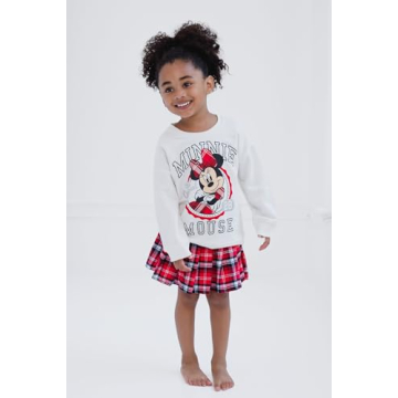 Disney Minnie Mouse Big Girls Outfit - Sweatshirt & Skirt