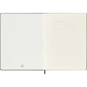 Moleskine Classic Notebook, Extra Large, Plain, Black, Hard Cover (7.5 x 10)