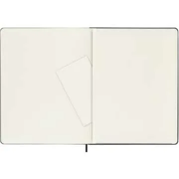 Moleskine Classic Notebook, Extra Large, Plain, Black, Hard Cover (7.5 x 10)