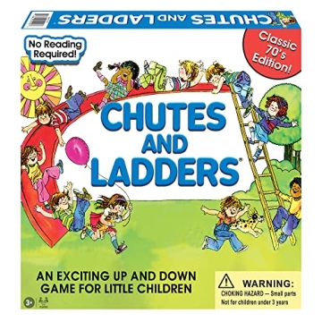 Classic Chutes And Ladders Board Game for Kids Age 3 to 7