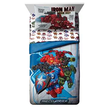 Marvel Avengers Mech Strike Bed Set for Kids