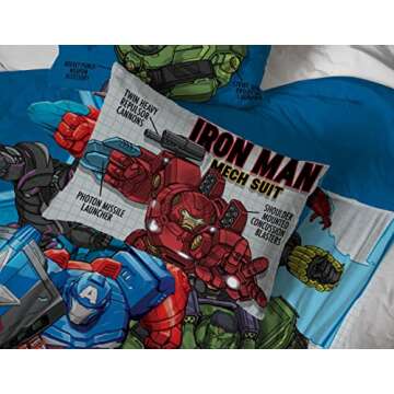 Marvel Avengers Mech Strike Bed Set for Kids