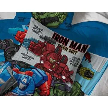 Marvel Avengers Mech Strike Bed Set for Kids