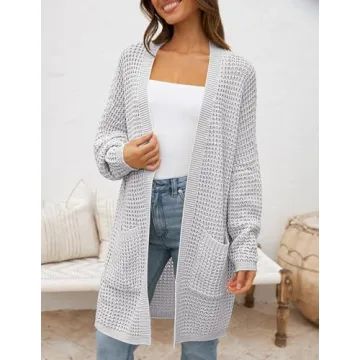 ZESICA Women's Fall Chunky Knit Cardigan for Cozy Style