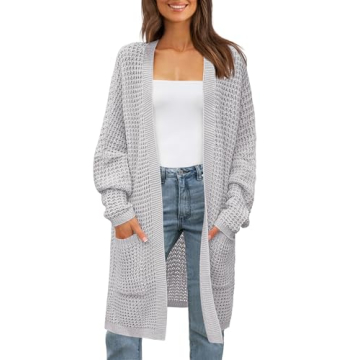 ZESICA Women's Fall Chunky Knit Cardigan for Cozy Style