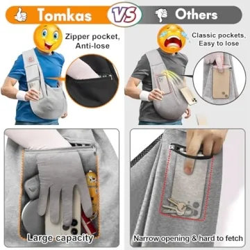 TOMKAS Sling Carrier for Small Dogs - Comfortable & Secure
