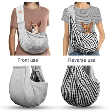 TOMKAS Sling Carrier for Small Dogs - Comfortable & Secure