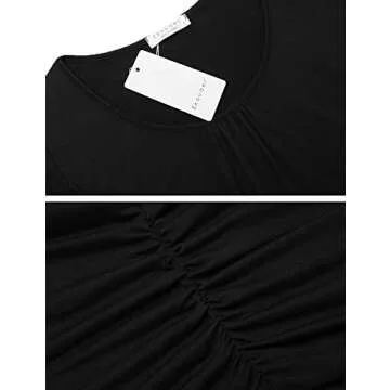 Ekouaer Maternity Sleepwear Nursing Pajamas for Hospital Nursing Pj Sets for Women Breastfeeding Post Pregnancy Clothes Black L