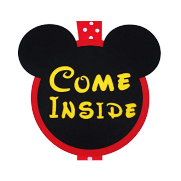 Mickey Mouse Birthday Welcome Door Sign - Charming Decorations