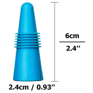 CNYMANY 8 pcs of Wine Stoppers, Reusable Silicone Beverage Bottle Sealer Replacement with Grip Top f...