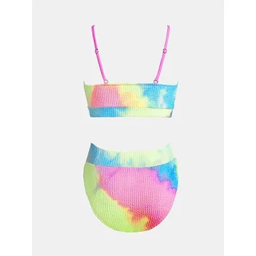 CUPSHE Women’s Bikini Set Adjustable High-Waisted Swimwear