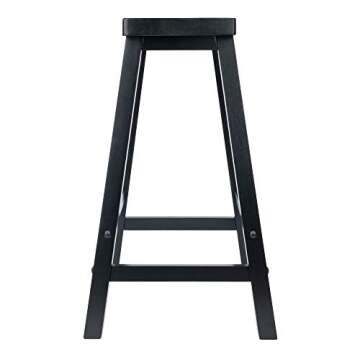 Winsome Satori Counter Stool, 24", Black