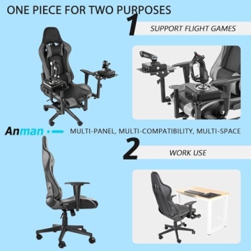 Anman G29 Flight & Racing Simulator Cockpit Adjustable Seat