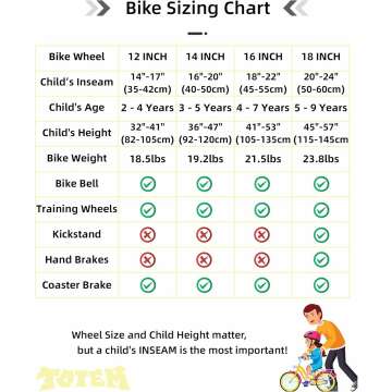 JOYSTAR BMX Style Kids Bike for 2-12 Years Old