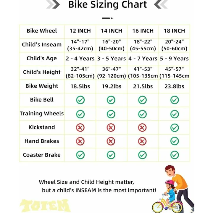 JOYSTAR BMX Style Kids Bike for 2-12 Years Old