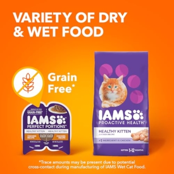 IAMS Cut in Gravy Wet Cat Food for Healthy Kittens