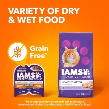 IAMS Cut in Gravy Wet Cat Food for Healthy Kittens