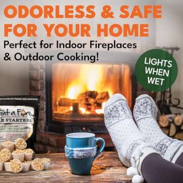 Superior Trading Fire Starter Pods in Resealable Packs - Fire Starters for Campfires, BBQ, Grill, Pit, Wood Stove & Charcoal Starter, 15-20-Min Burn, 30 Extra Large Pods, USA Made, Brown, 3.2 Lbs