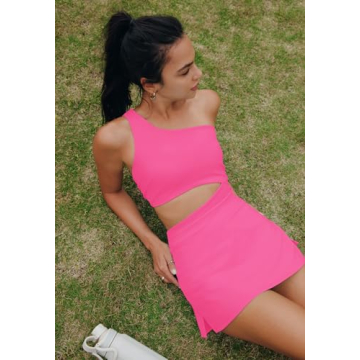 LAMISSCHE Womens Tennis Dress Built with Bra and Shorts