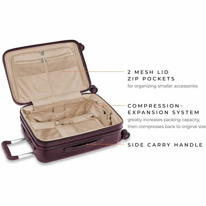 Briggs & Riley 22-Inch Plum Spinner Luggage