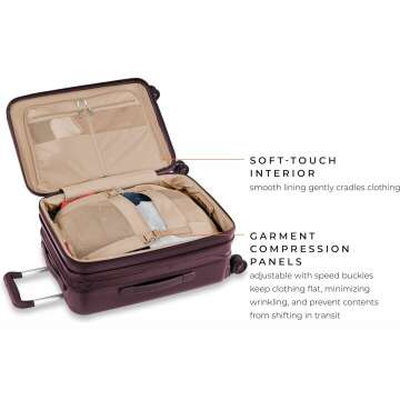 Briggs & Riley 22-Inch Plum Spinner Luggage