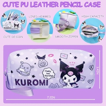 Kuromi School Supplies Set Cute Kawaii Gift for Kids