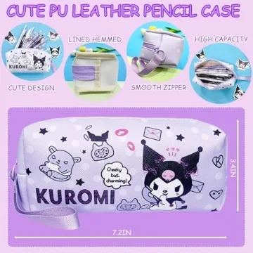 Kuromi School Supplies Set Cute Kawaii Gift for Kids