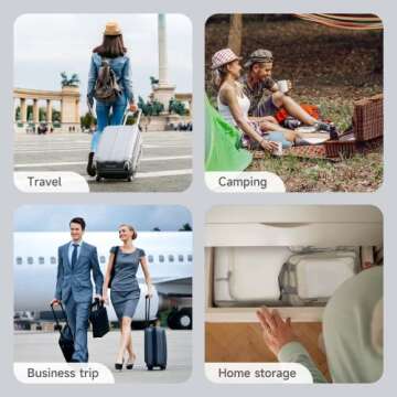 Compression Packing Cubes by SYCARON - 7 Organizer Set