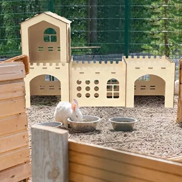 Woiworco Extra Large Rabbit Hideout for Small Pets