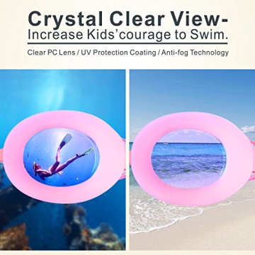 Aegend Kids Swim Goggles - Anti-Fog & Comfortable Fit