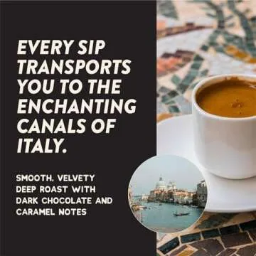 Angelino's Coffee Espresso Pods Keurig Compatible - Dark Roast Coffee for Keurig K-Cup Brewers, Cafe Style, Best Strong Espresso Coffee Pods (48 Count, Espresso)