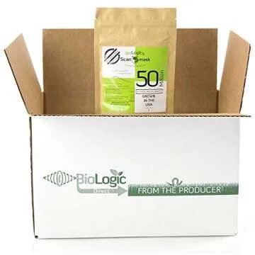 BioLogic's Scanmask Beneficial Nematodes, Steinernema feltiae Sf Nematodes for Natural Insect Pest Control (50 Million with Applicator)
